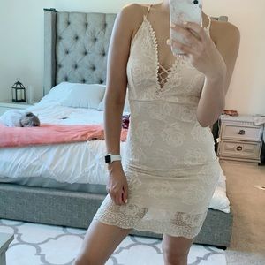 Champagne Lace Bodycon